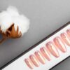 Nude Chrome Press on Nails with Swarovski crystals | Hand painted nail art | Fake Nails | False Nails | Bling Nails