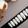 White Marble Press on Nails | Fake Nails | False Nails | Glue On Nails | Bianco Carrara | Handpainted Nail Art