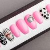Amor Press on Nails | Valentines nails | Love nails | Happy nails | Hand painted Nail Art | Fake Nails | False Nails