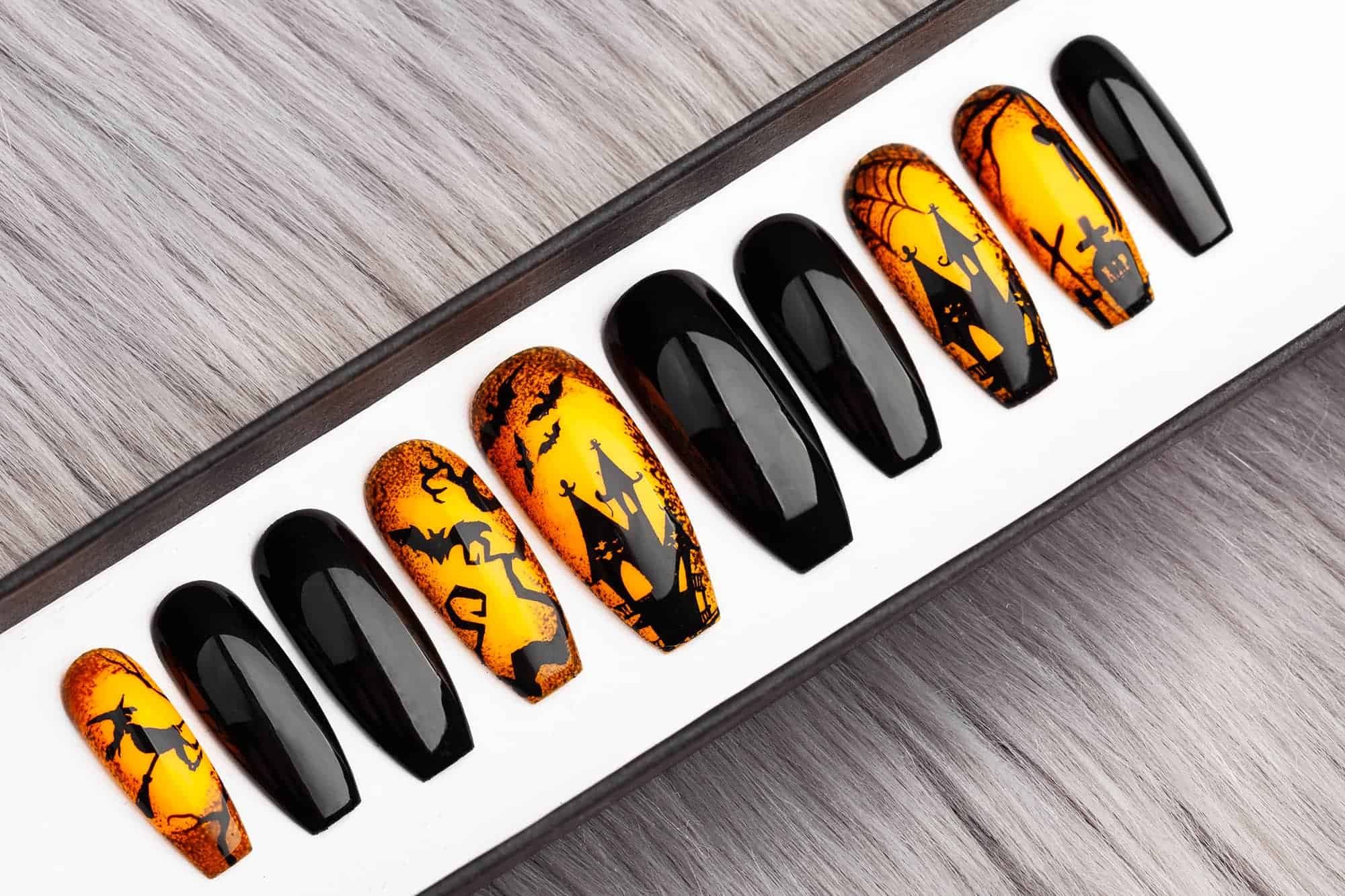 Halloween Town Press on Nails