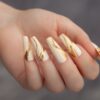 Champagne Wedding Press on Nails3